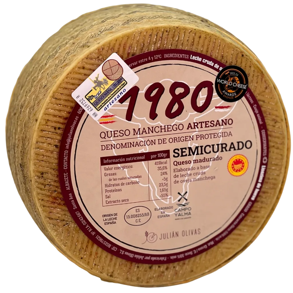 Queso Manchego 1980 Semicurado (D.O)