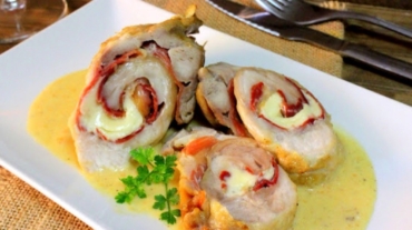 Pechugas rellenas con Queso Manchego 1980