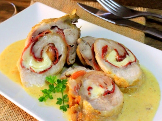 Pechugas rellenas con Queso Manchego 1980