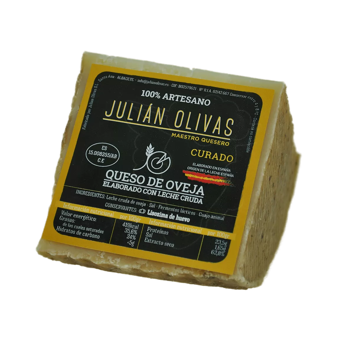 Cuña de Queso de Oveja Julián Olivas Curado 1 Julian Olivas Cuna 1980 Curado4 (2)